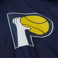 thumbnail image 5 of Men's Mitchell & Ness Navy Indiana Pacers Playmaker Full-Zip Hooded Windbreaker Jacket, 5 of 6
