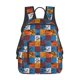 thumbnail image 1 of Disketp colorful plaid Dinosaur Mochila Ligera e Impermeable, Mochila de Día Resistente para Viajes, Senderismo y Uso Diario para Hombre y Mujer, 1 of 7