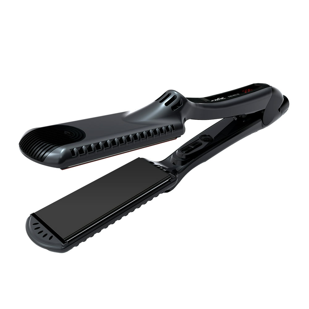 CROC Croc Premium Black Titanium Hair Straightening Flat Iron 1.5