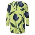 thumbnail image 6 of Fewfanhot Womens Spring Tops Casual Fashion Printed Casual Round Neck Summer Outfits Early Fall Fashion Spring Clothes, 6 of 6