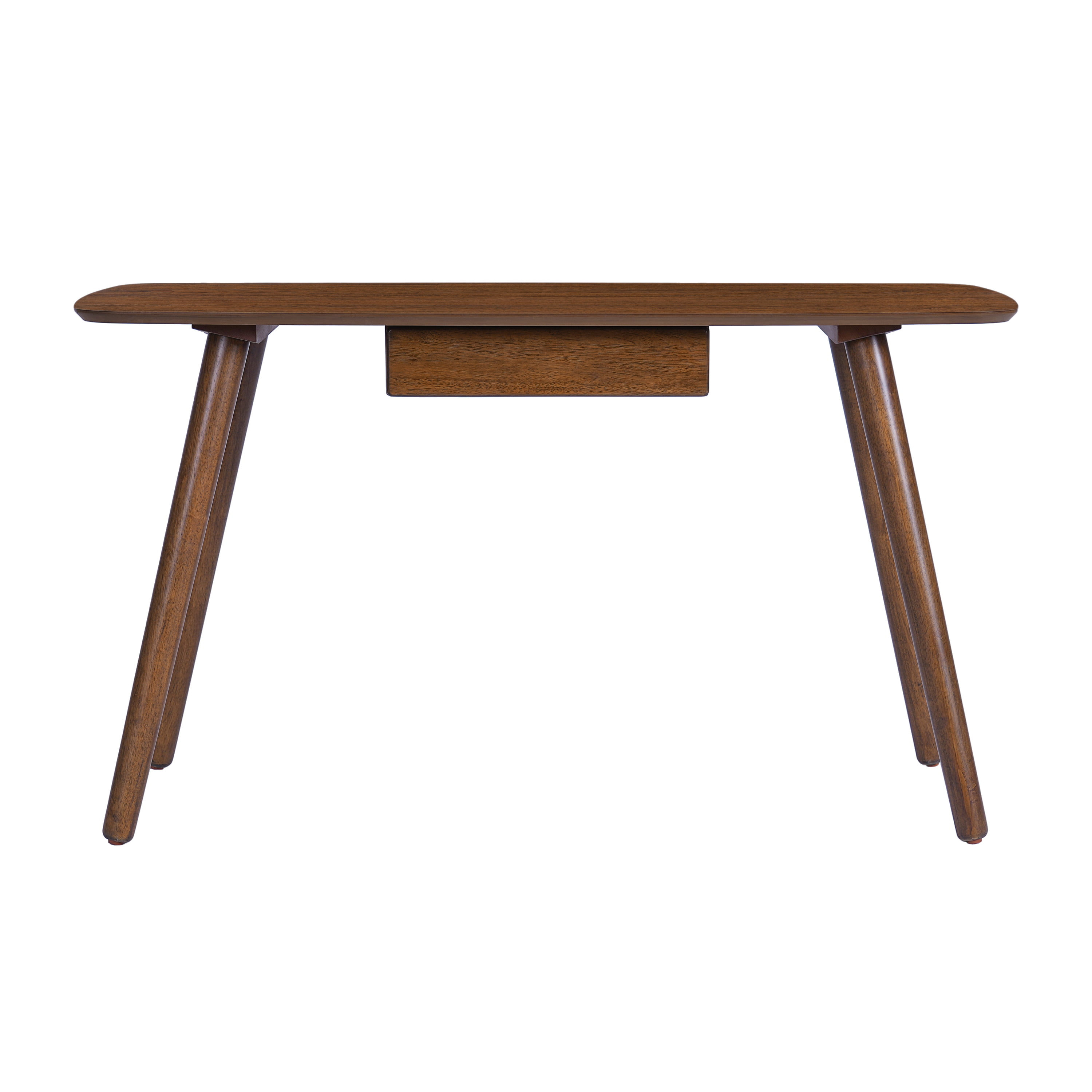 Euroco Study Computer Desk,Office Desk, Study Table,Writing Desk with Drawer for Home ,Office Modern Furniture,Walnut Color