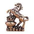 thumbnail image 3 of Small Vintage Alloy Horse Statue - Equestrian Figurine for Home and Office Decor, Elegant Tabletop Ornament and Collectible, 3 of 6