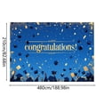 thumbnail image 2 of Class of 2026 Graduation Banner - 188x82 Inch Photo Backdrop and Party Decor, Congratulations Graduate Banner for High School or College, Large Grad Party Supplies and Decorations, 2 of 3