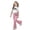 C296/Light Pink, variant on XIYON Girl Clothes Stylish Girls Casual Outfit With Bow Printed And Flared Pants 2 Piece Toddler For Play And Daily Wear 9-10 Years