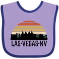 thumbnail image 3 of Inktastic Las Vegas Nevada Skyline Retro Boys or Girls Baby Bib, 3 of 4