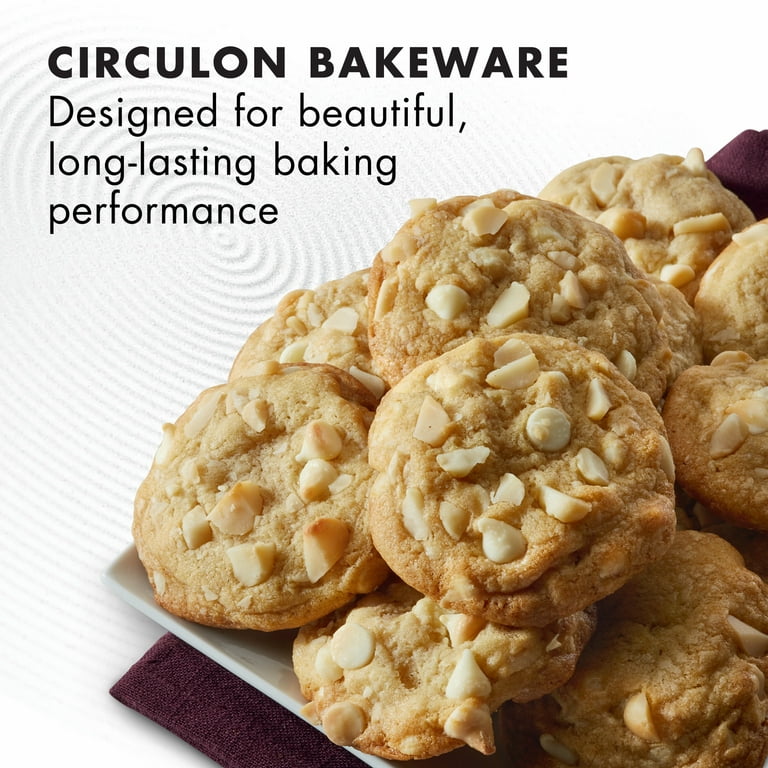 Circulon Bakeware Nonstick Cookie Pan Set, 2-Piece, Merlot 