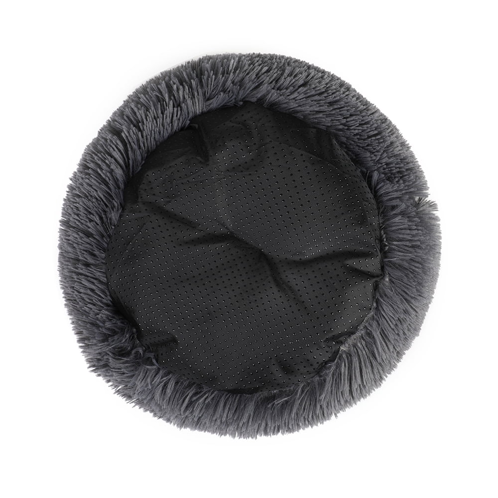 Round Plush Pet Bed for Dogs & Cats,Fluffy Soft Warm Calming Dog Bed Sleeping Kennel Nest,16 x 16 x 5.5"