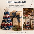 thumbnail image 6 of 2026 New DIY Quilted Star Tree Kit, 3D Fabric Patchwork Craft Set for Beginners, Tabletop Fall & Halloween Decor for Mantel, Office & Shelf, 6 of 9