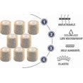thumbnail image 5 of 8pcs Self Adhesive Bandage Wrap, 2.5cm*450cm Black Breathable Elastic Cohesive Bandages, Vet Wrap Sports Tape, 5 of 5