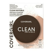 COVERGIRL Clean Invisible Pressed Powder, 150 Creamy Beige, 0.38 oz