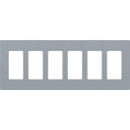 thumbnail image 1 of Lutron Cw-6 Claro Six Gang Designer Wall Plate - Blue, 1 of 1