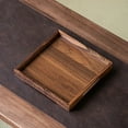 thumbnail image 5 of Square Wooden Tea Tray for Dry Brewing and Cup Organization - Multi-Purpose Snack and Fruit Serving Platter, Space-Saving Home Kitchen Accessory, 5 of 6