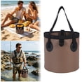 thumbnail image 2 of 10 Gallon Collapsible Bucket Portable Folding Tub with Handle, Lightweight Water Basin Outdoor Bin for Fishing Camping Hiking Travel Car Emergency, 2 of 8
