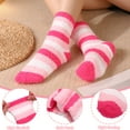 thumbnail image 6 of Bocaoying 6 Pairs Fluffy Socks for Women, Plush Slipper Socks, Soft Fluffy Home Sleeping Socks, Warm Fuzzy Crew Socks Cozy Soft for Winter Indoor, 6 of 7