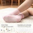 thumbnail image 5 of Non-Slip Toddler Grip Socks with Anti Skid Soles, Unisex Cotton Crew Ankle Socks for Baby Boys Girls Kids, 5 of 6