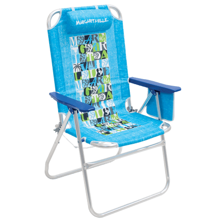 Margaritaville Big Shot Beach Chair, Turquoise, Adjustable Lounge Chair
