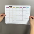 thumbnail image 2 of Magnetic Monthly Calendar for Fridge, 8.2x11 Inches Monthly Planner Whiteboard for Refrigerator Includes 3 Dry Erase Markers, 2 of 7