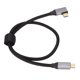 thumbnail image 5 of Cable de extensión tipo C de 100 W, 4K, ángulo recto, 5 A, PD, para teléfono Xiaomi, 90 grados, 3,1 mm², 5 of 14