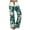 Green, variant on Wyobmus Women's Pajama Pants Stretch Sleepwear High Waist Lounge Wide Leg Pants Floral Printed Drawstring Pants Blue