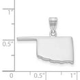 thumbnail image 2 of 14K White Gold Charm Pendant Oklahoma Ok State Bail Only, 2 of 2
