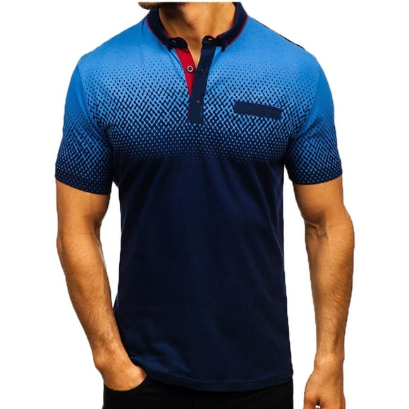Pisexur Sport Men's Slim Fit Polo Shirt, Men's Short Sleeve Cool Moisture-Wicking Performance Polo Shirt, Jersey Knit Performance Golf Polos Summer Top