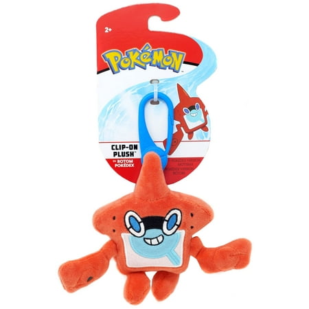 Pokemon Rotom Pokedex Clip-On Plush