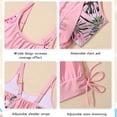thumbnail image 6 of Girls Tankini Swimsuit Double Layer Bathing Floral&Tropical Print Swimwear Two Piece Girls Swimsuits Size 6 14 girls swim suits, 6 of 6