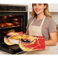 thumbnail image 4 of Gant pour Usage Intérieur Cuisine avec Mélange Durable Résistant à la Chaleur Motif de Pâques Isolé Four Main, 4 of 6