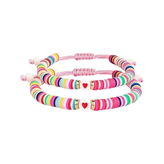 On The First Day Of School My And I A Bracelet For Kindergarten And Preschool. The For Returning To School Is An Adjustable Heart Shaped Clay Bead Jewelry Wedding Necklace Set Beaded Earrings Rose