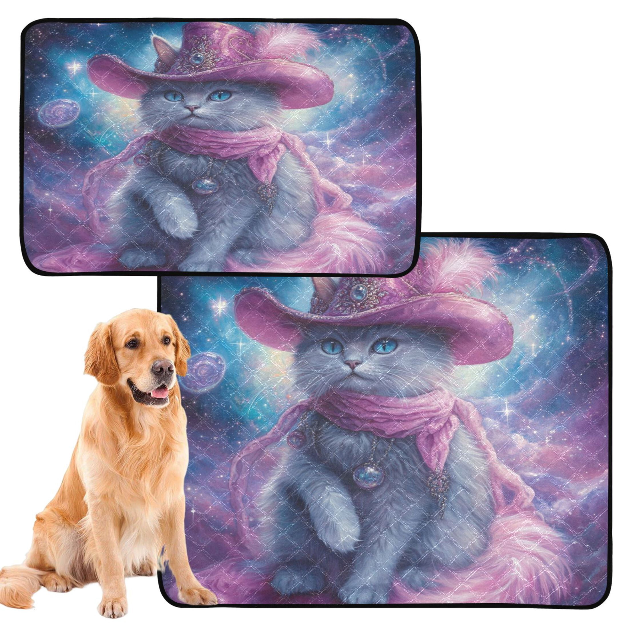 Qxltty Mystery Kitten Cat litter Pads Pet Set of 3 Diaper Mats Center Anti-leakage Layer Absorbent Soft and Comfortable