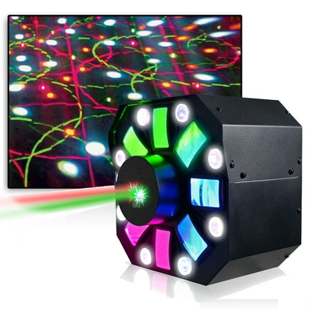 Professional DJ Multi Pattern Laser & LED Stage Effect Light with
