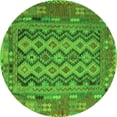 thumbnail image 1 of Ahgly Company Indoor Round Southwestern Green Country Area Rugs, 7' Round, 1 of 1