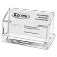 thumbnail image 2 of Kantek Clear Acrylic Business Card Holder, Fits 80 Business Cards, 4-inch x 1.87-inch x 2-inch, 2 of 2