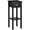 Black, variant on 29 2-Tier Side Table with Drawer Shelf, Narrow End Table for Small Living Room, Black MDF