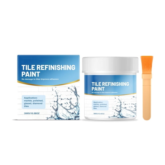 Virelaxpo Tile And Tub Refinishing Paint Kit Scratch Resistant Tub Tile Paint Repair Coating DIY For Tiles Ceramic Porcelain Surfaces