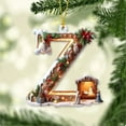 thumbnail image 4 of yulier Personalized 26 Initial Letter Christmas Ornaments, Nativity Scene Acrylic Hanging Pendant for Christmas Tree/Stockings, Religious Christmas Decorations, Xmas Gifts for Family, 4 of 7