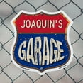 thumbnail image 5 of Joaquin's Garage (2 Pack) 12 inch X 12 inch Shield Shaped Commercial Grade Plastic Signs Weather Resistant, UV Protected To last, Gift for Dads and Uncles Classic Americana Crafted in, 5 of 7