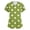 Green, variant on Scrubs For Women Polka Dot Print Short Sleeve Medical Scrub Top With Dual Patch Pockets Cozy Breathable Workwear Uniform Tops Black L