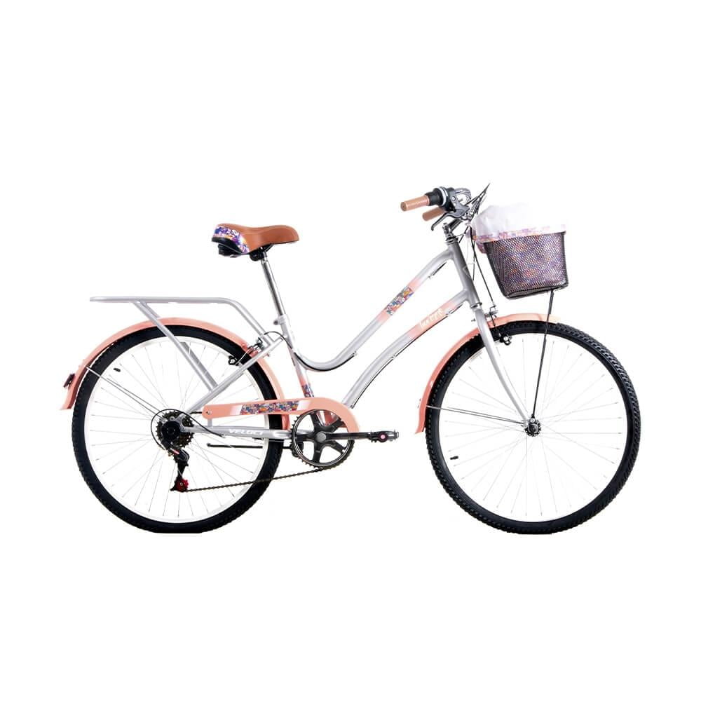 Bicicleta Veloci Turenne City Rodada 24 Plata