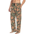 thumbnail image 3 of Kdxio Squirrel And Nuts Print Men's Sleep Pajama Pant Lounge Pants with Pockets, 3 of 8