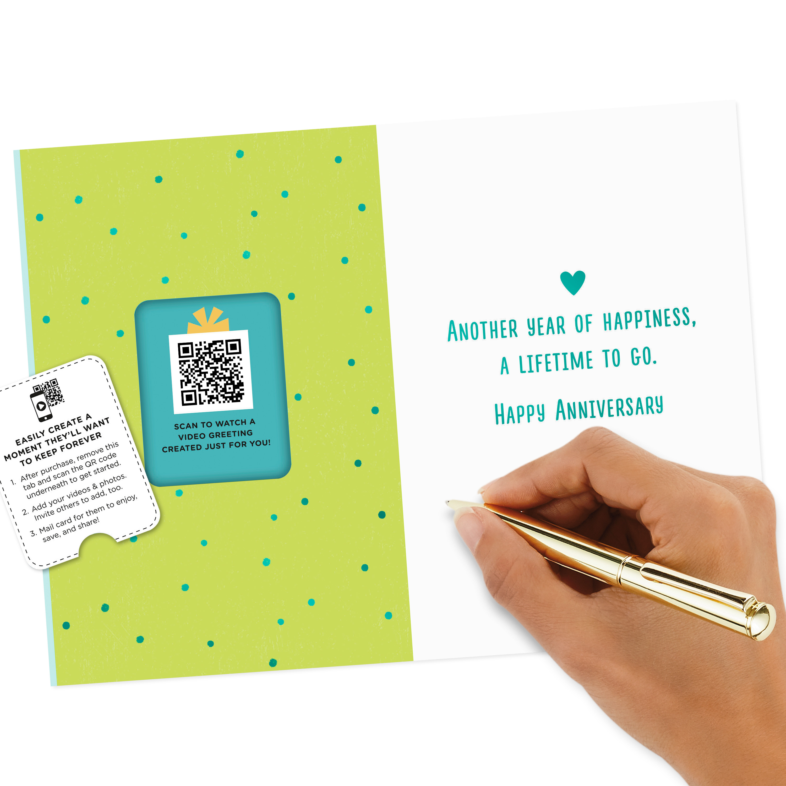 Hallmark Personalized Video Anniversary Card, Better Together (Record Your Own Video Greeting)