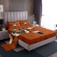 thumbnail image 1 of Erosebridal Vintage Aztec Bed Sheets Set Queen Size, Sheep Skeleton Bed Sheets Queen, Abstract Geometry Dcoor, 4pcs, 1 of 7