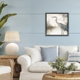 thumbnail image 2 of Stupell Industries Graceful Heron on Water Black Framed Floater Canvas Wall Art design by Mona Grace, 18 x 18, 2 of 9