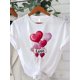 thumbnail image 2 of Valentine's Day Theme Printed Women's T-Shirt, Women's Valentine's Day Gift Casual, Fashionable, Comfortable, Soft, Athletic, Fitness, Daily, Outdoor, Home, Breathable, Crewneck Short Sleeve T-Shirt, 2 of 6