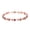 Red-Rose, variant on 14K Gold Plated 3mm Cubic Zirconia Classic Adjustable Tennis Bracelet |Gold Bracelets for Women |Bride Bracelet for Wedding|Size 6.5-8 Inch
