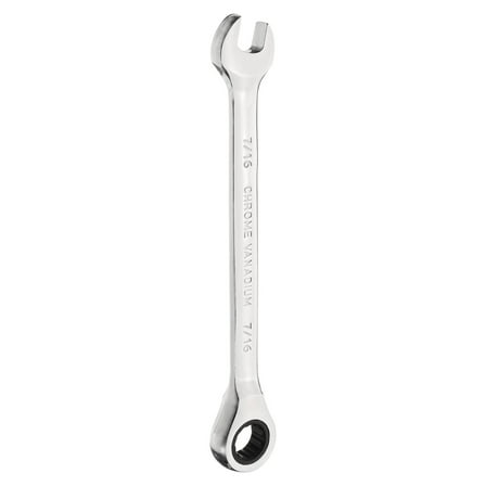 Uxcell 12-Point Ratcheting Combination Wrench 7/16 Inch 72-Teeth Carbon Steel
