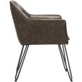thumbnail image 3 of Safavieh Esme 19''H Mid Century Modern Leather Dining Chair, Set of 2, 3 of 9