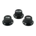 thumbnail image 3 of Perillas De Control De De Guitarra De 3 Piezas Para 6 Mm (0.24 Pulgadas) De Diámetro. Shaft Pots - Piezas De esto Para Botones De Volume Negro Hugo Perilla de tono de volumen de la guitarra, 3 of 10