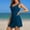 *Navy, variant on ClodeEU Women's One Piece Swimsuit with Built in Pads,Sporty Modest Slim Fit Skirted Swimwear Army Green,Womens Plus XL