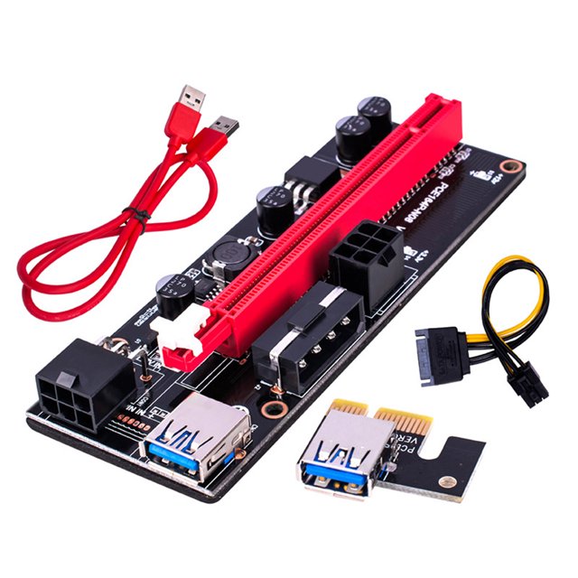 TFixol 009S USB 3.0 PCI-E Graphics Card Extension Cord Adapter Cable PCIE Extension Cable Adapter Card